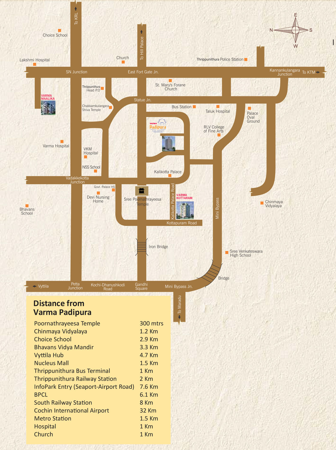 apartments for sale in Poojapura