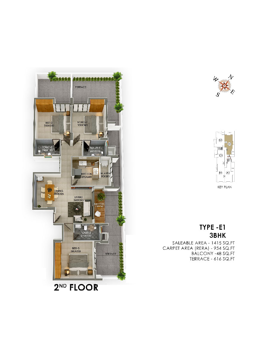 flat floor plan